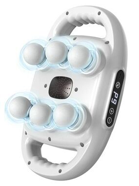 Sage White Handheld Deep Tissue Massager
